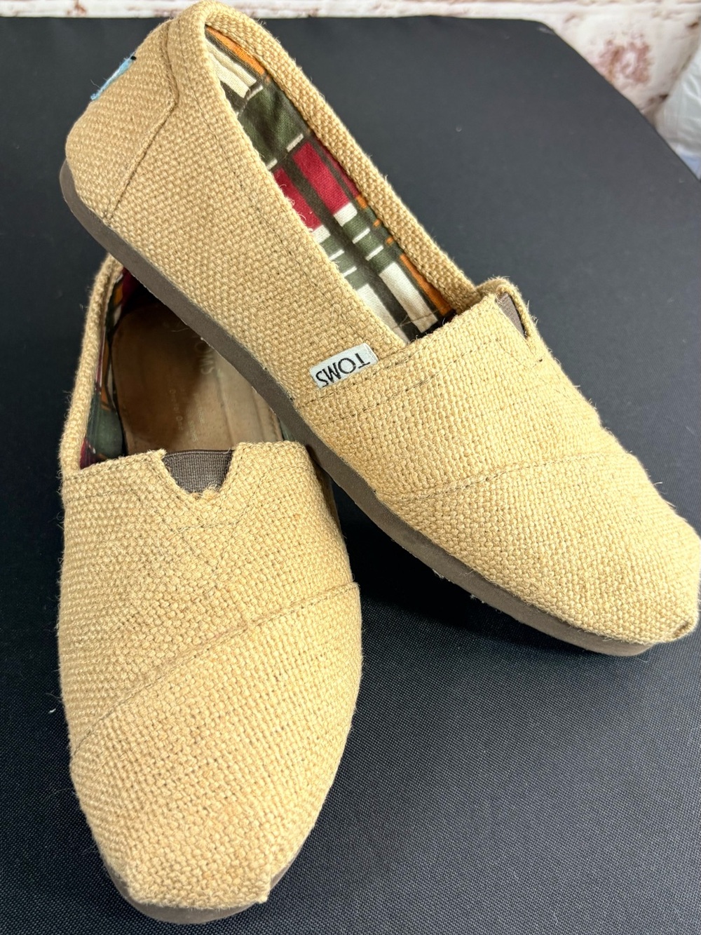 Toms women Slip-On Canvas Loafers in Tan - Picture 7 of 12